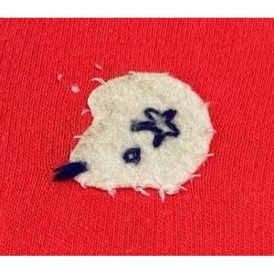 Vtg 70s Handmade One Pc Jumpsuit Soft Spun boy knit 18 month Football Helmet‎